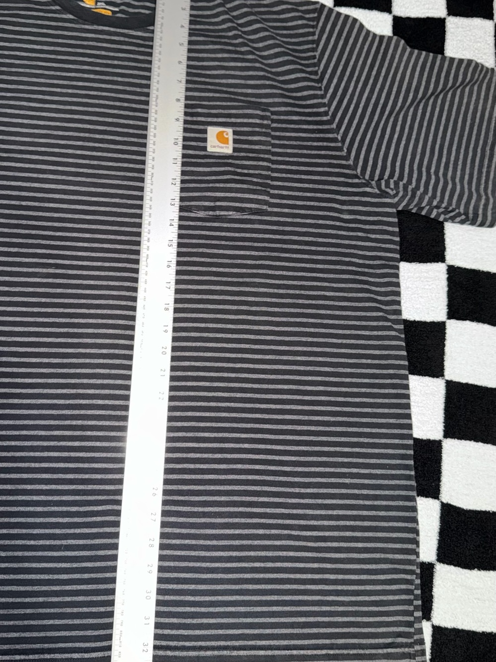 Carhartt Original Fit Striped Pocket T-Shirt 3XL - Picture 7 of 10